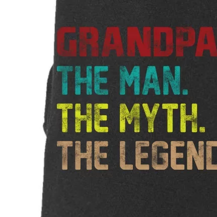 Grandpa The Man The Myth The Legend Doggie 3-End Fleece Hoodie