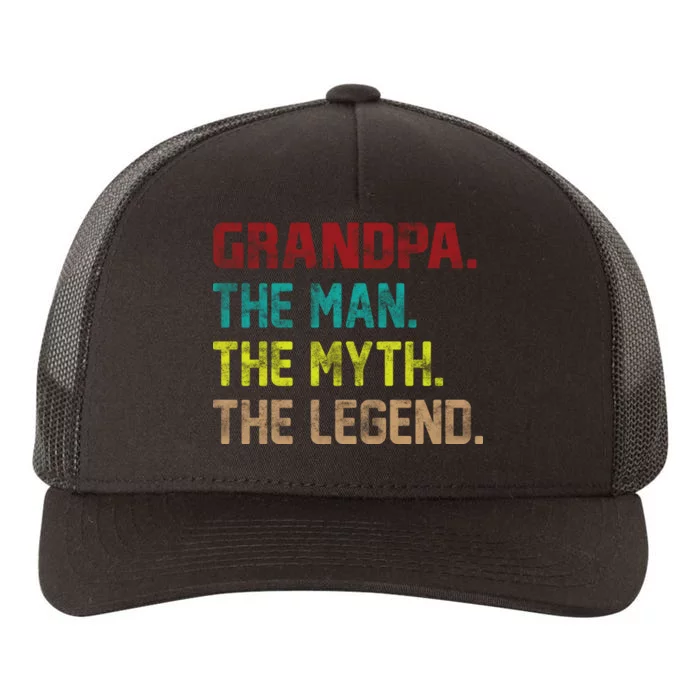 Grandpa The Man The Myth The Legend Yupoong Adult 5-Panel Trucker Hat