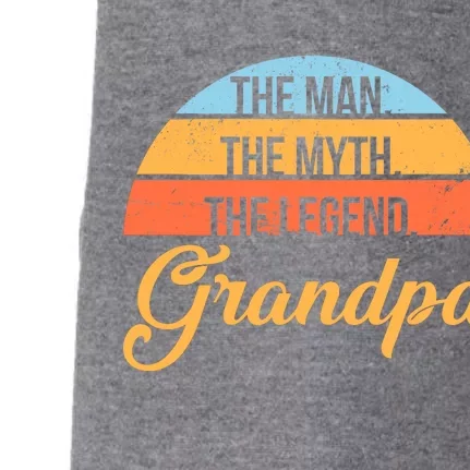 Grandpa The Man The Myth The Legend Saying Doggie 3-End Fleece Hoodie