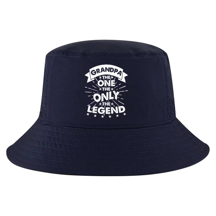 Grandpa The One The Only The Legend Cool Comfort Performance Bucket Hat