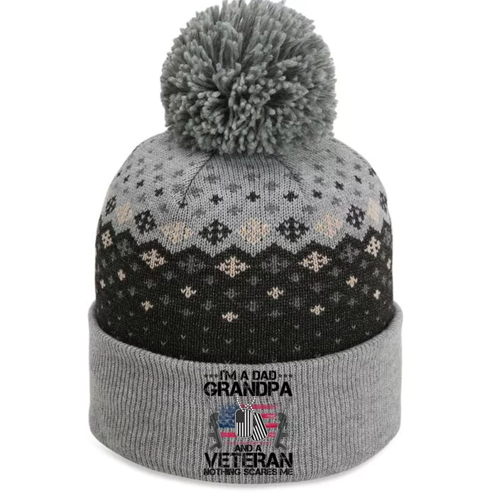 Grandpa Veteran Nothing Scares Me The Baniff Cuffed Pom Beanie