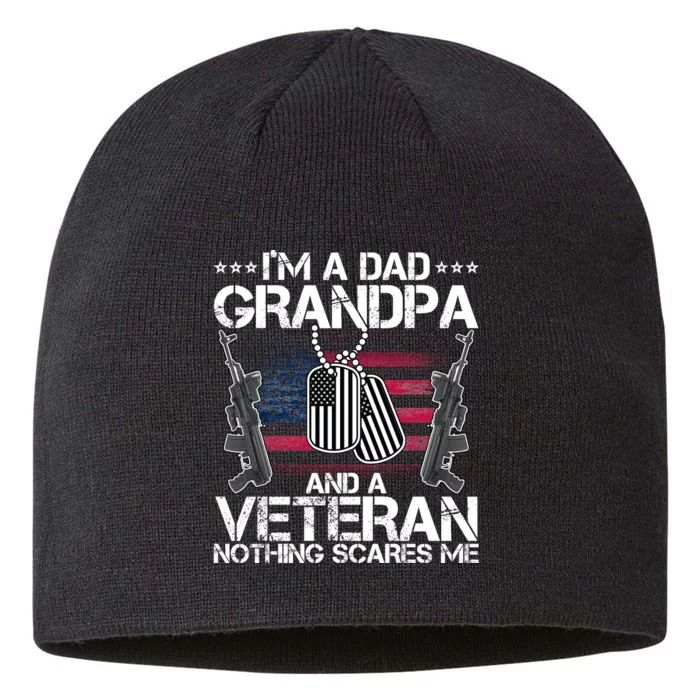 Grandpa Veteran Nothing Scares Me 8 1/2in Sustainable Knit Beanie