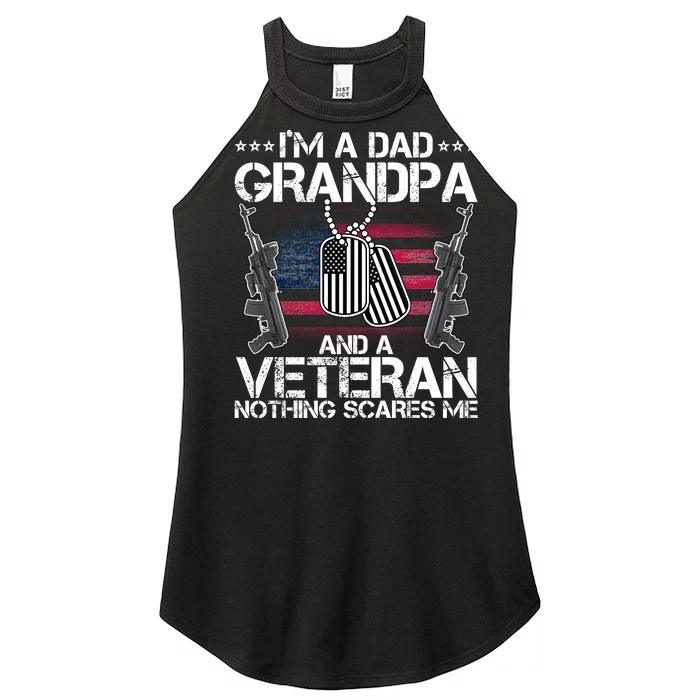 Grandpa Veteran Nothing Scares Me Women’s Perfect Tri Rocker Tank