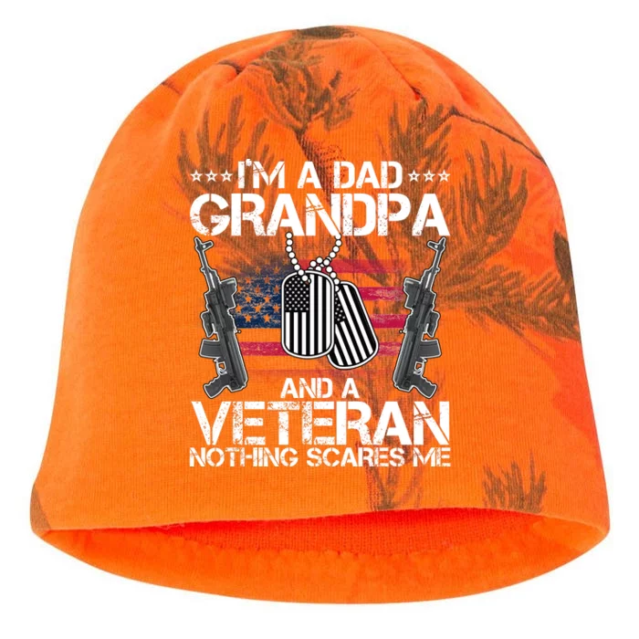 Grandpa Veteran Nothing Scares Me Kati - Camo Knit Beanie