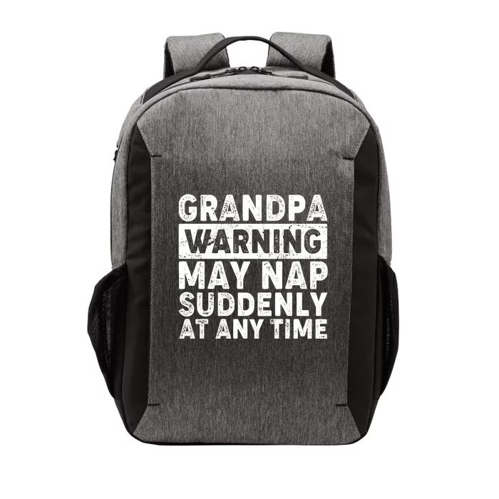 Grandpa Warning May Nap Suddenly At Any Time Vector Backpack