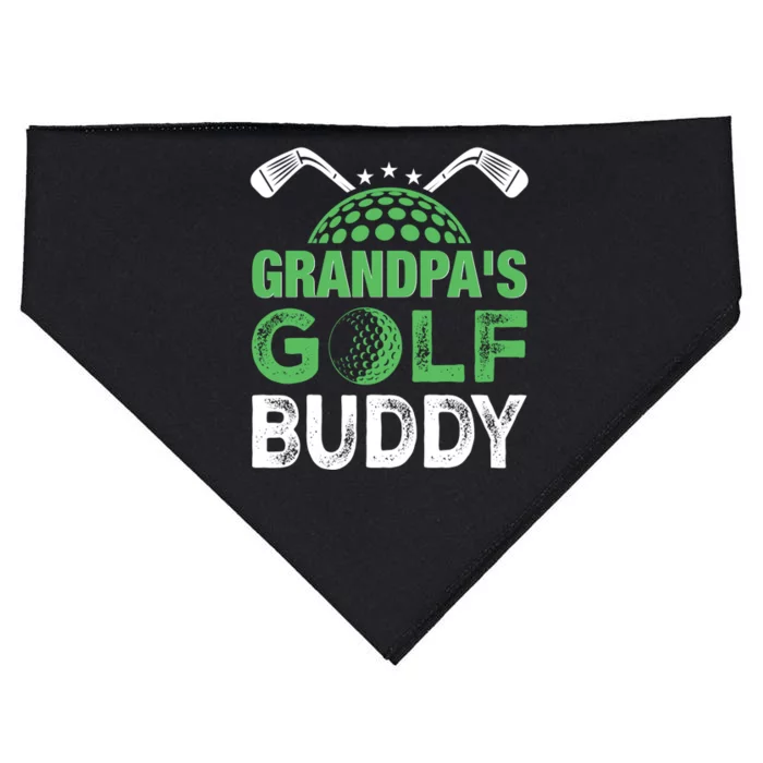 Grandpas Golf Buddy Fathers Day USA-Made Doggie Bandana