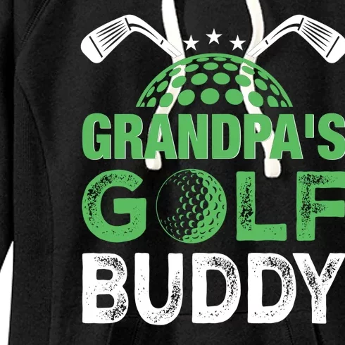 Grandpas Golf Buddy Fathers Day Women's Fleece Hoodie