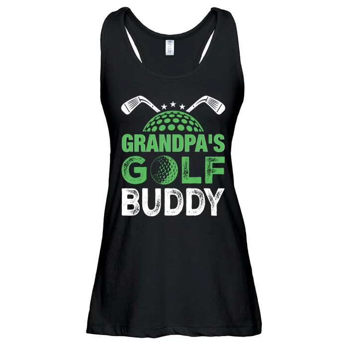 Grandpas Golf Buddy Fathers Day Ladies Essential Flowy Tank