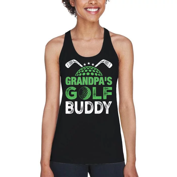 Grandpas Golf Buddy Fathers Day Women's Racerback Tank