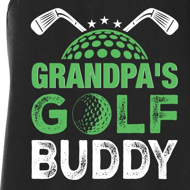 Grandpas Golf Buddy Fathers Day Women's Racerback Tank