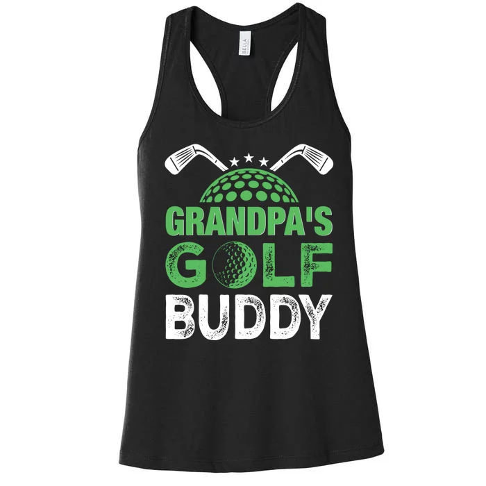 Grandpas Golf Buddy Fathers Day Women's Racerback Tank