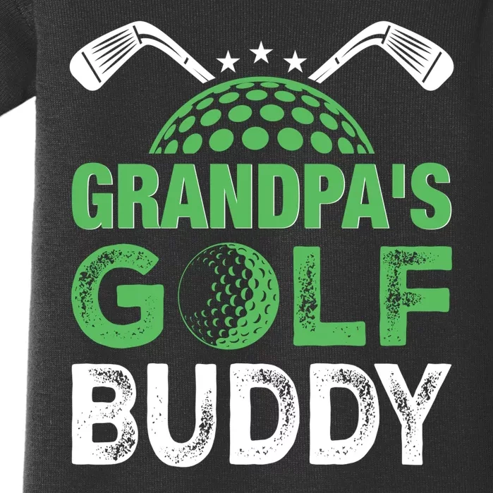 Grandpas Golf Buddy Fathers Day Baby Bodysuit