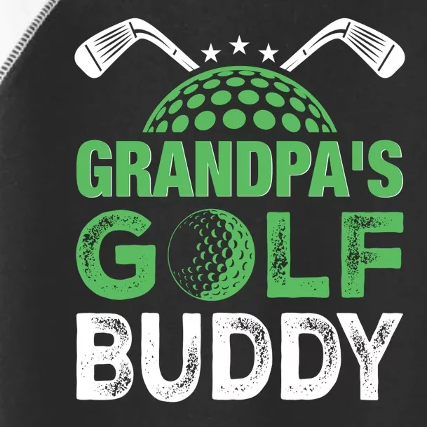 Grandpas Golf Buddy Fathers Day Toddler Fine Jersey T-Shirt