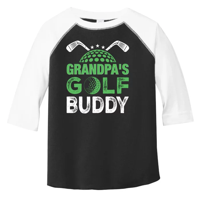 Grandpas Golf Buddy Fathers Day Toddler Fine Jersey T-Shirt