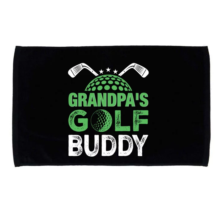 Grandpas Golf Buddy Fathers Day Microfiber Hand Towel