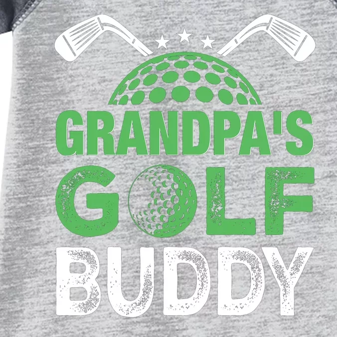 Grandpas Golf Buddy Fathers Day Infant Baby Jersey Bodysuit