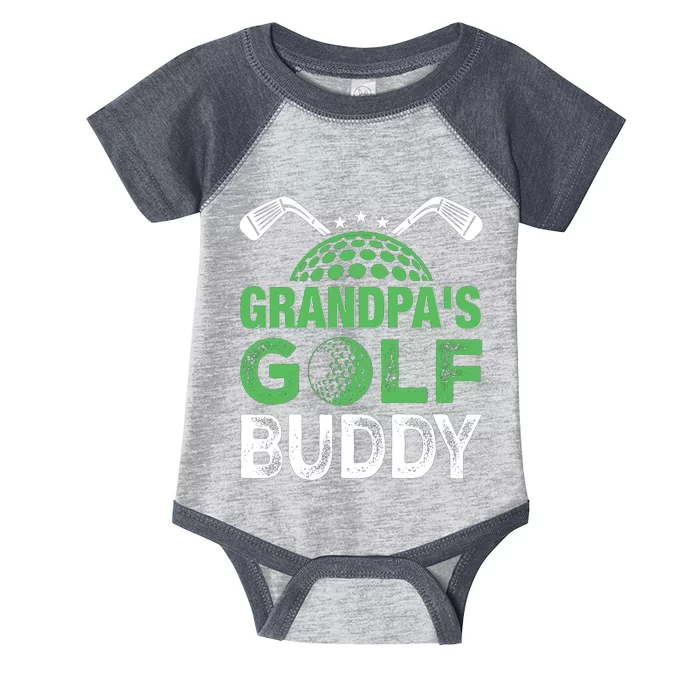 Grandpas Golf Buddy Fathers Day Infant Baby Jersey Bodysuit