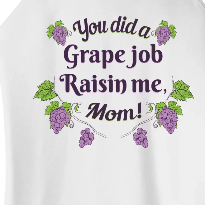 Grape Job Raisin Me Funny Mom Women’s Perfect Tri Rocker Tank