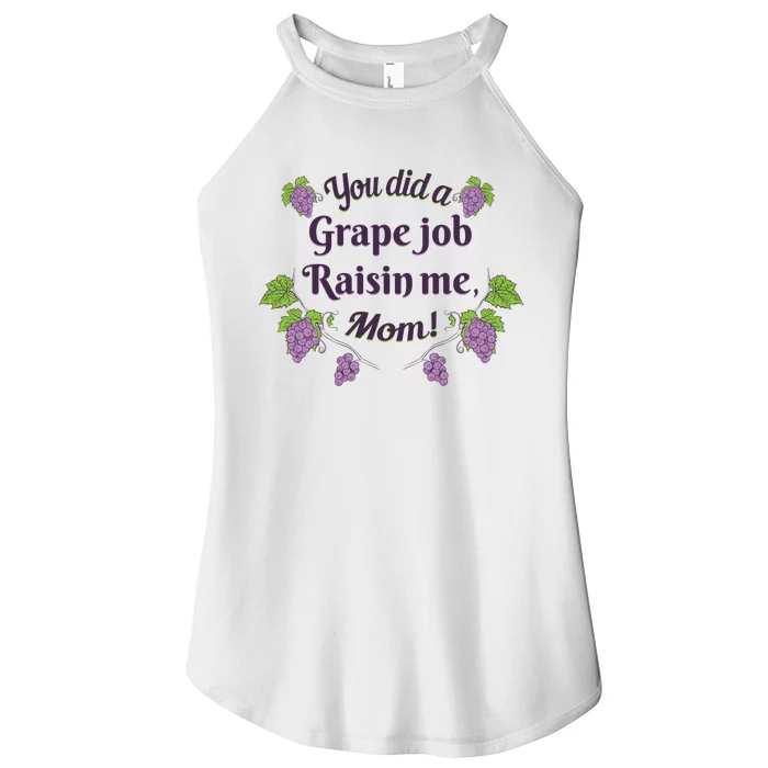 Grape Job Raisin Me Funny Mom Women’s Perfect Tri Rocker Tank