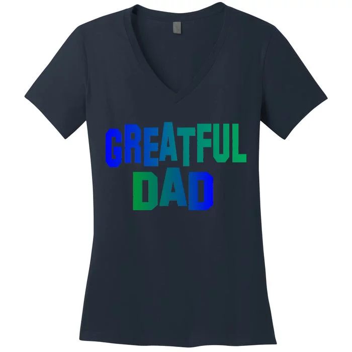 Grateful Dad Women's V-Neck T-Shirt