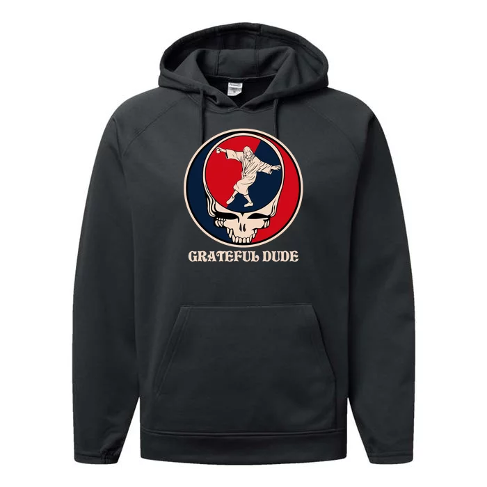 Grateful Dude Skull Performance Fleece Hoodie