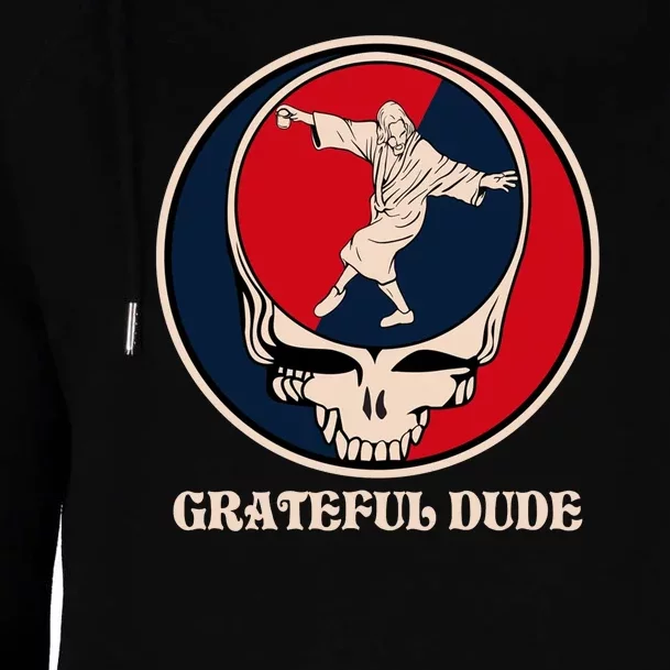 Grateful Dude Skull Womens Funnel Neck Pullover Hood