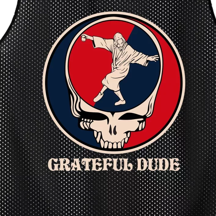 Grateful Dude Skull Mesh Reversible Basketball Jersey Tank