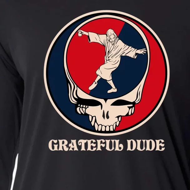 Grateful Dude Skull Cooling Performance Long Sleeve Crew