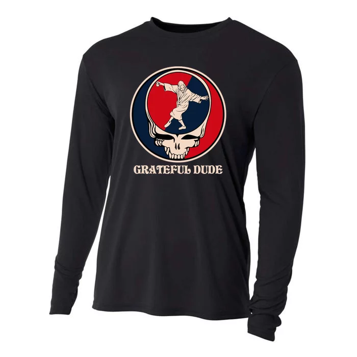 Grateful Dude Skull Cooling Performance Long Sleeve Crew