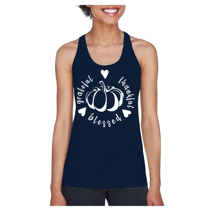 Grateful Faithful Blessed Women's Racerback Tank