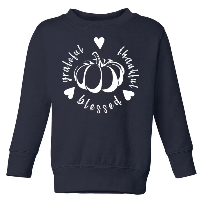 Grateful Faithful Blessed Toddler Sweatshirt