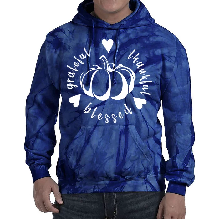 Grateful Faithful Blessed Tie Dye Hoodie