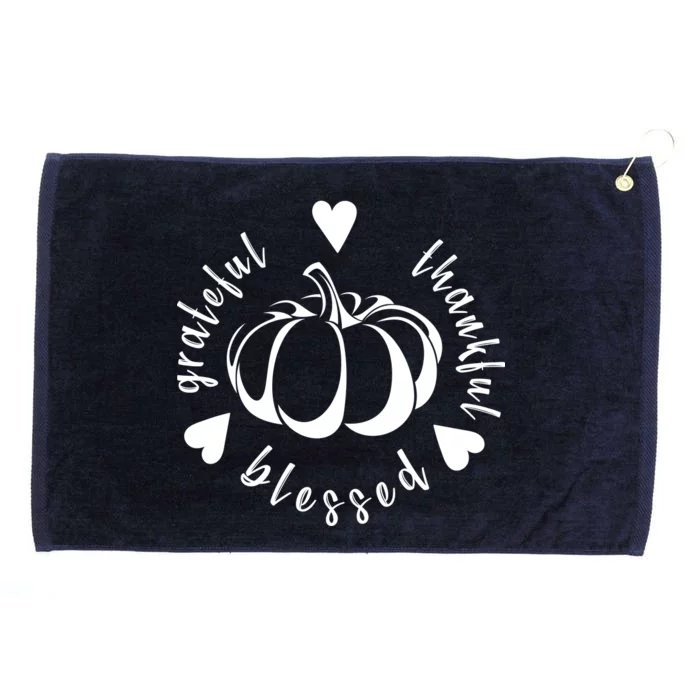 Grateful Faithful Blessed Grommeted Golf Towel