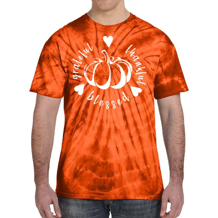 Grateful Faithful Blessed Tie-Dye T-Shirt