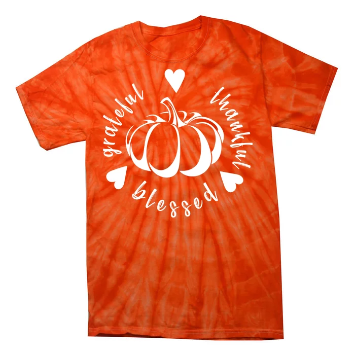 Grateful Faithful Blessed Tie-Dye T-Shirt