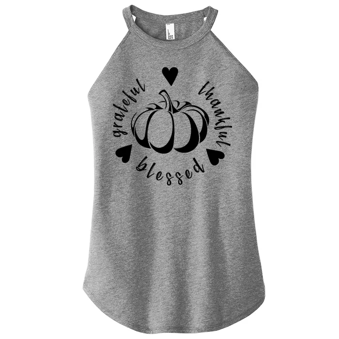 Grateful Faithful Blessed Women’s Perfect Tri Rocker Tank