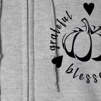 Grateful Faithful Blessed Full Zip Hoodie