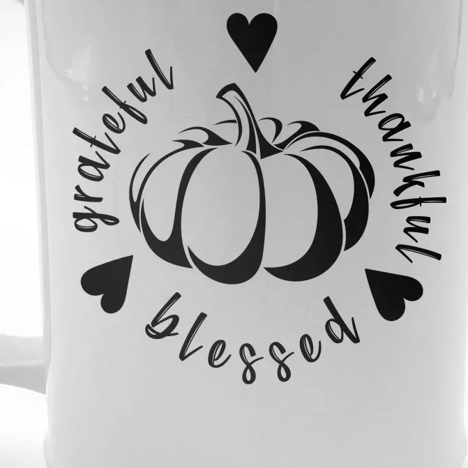 Grateful Faithful Blessed Front & Back Beer Stein