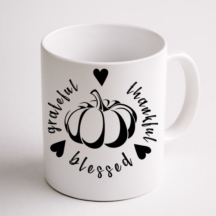 Grateful Faithful Blessed Front & Back Coffee Mug