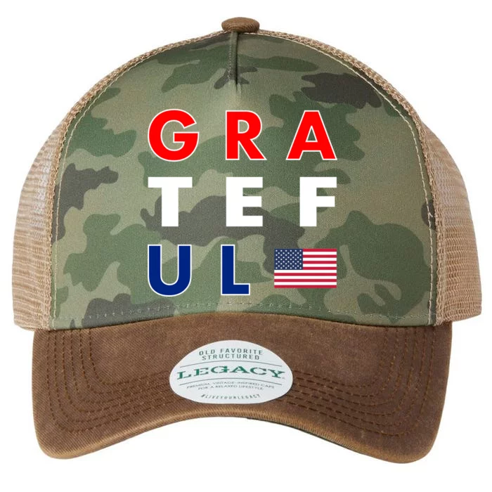 Grateful for America Legacy Tie Dye Trucker Hat