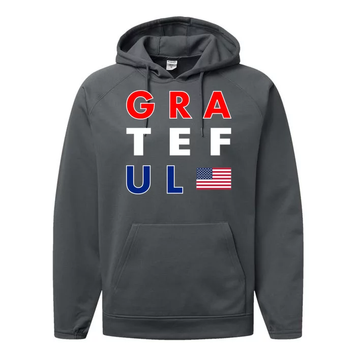 Grateful for America Performance Fleece Hoodie