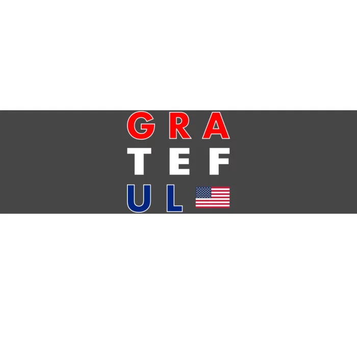 Grateful for America Bumper Sticker