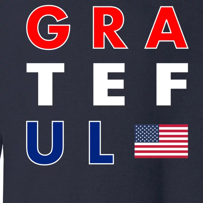 Grateful for America Toddler Sweatshirt