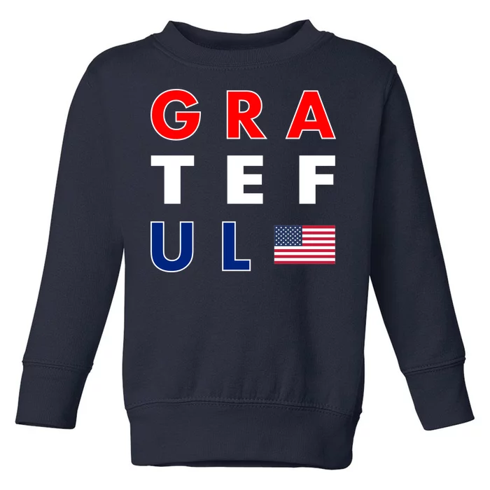 Grateful for America Toddler Sweatshirt