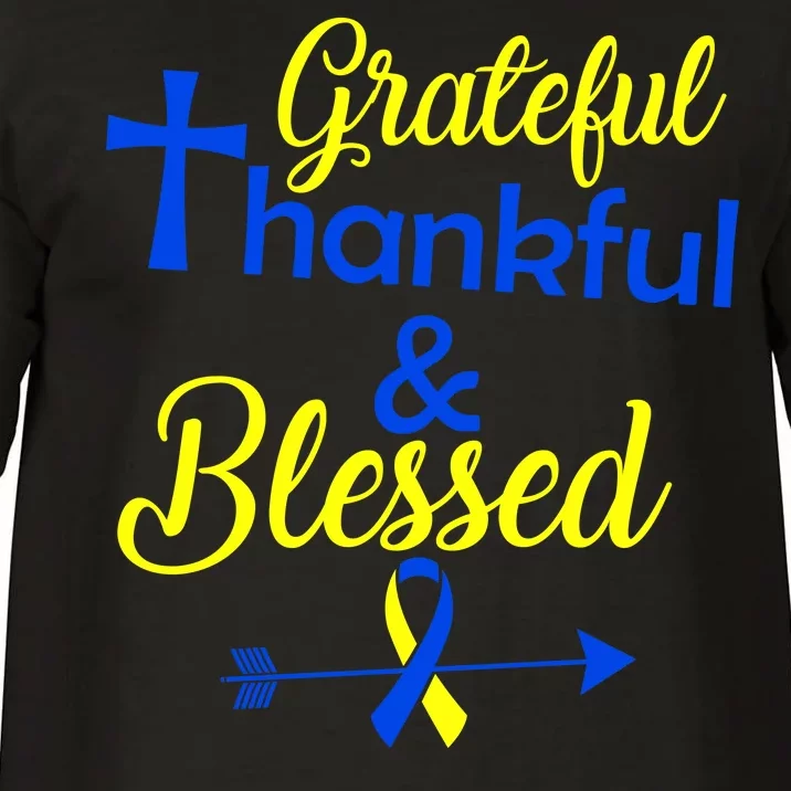 Grateful Thankful & Blessed Down Syndrome Comfort Colors T-Shirt