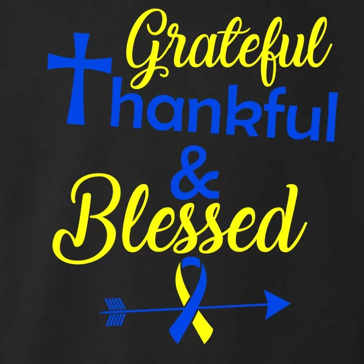 Grateful Thankful & Blessed Down Syndrome Toddler Hoodie