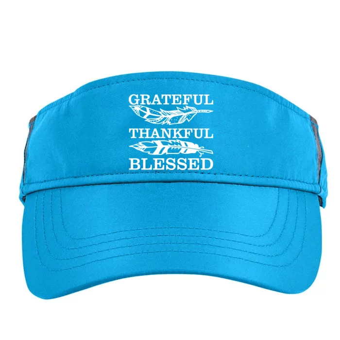 Grateful Thankful And Blessed Adult Drive Performance Visor