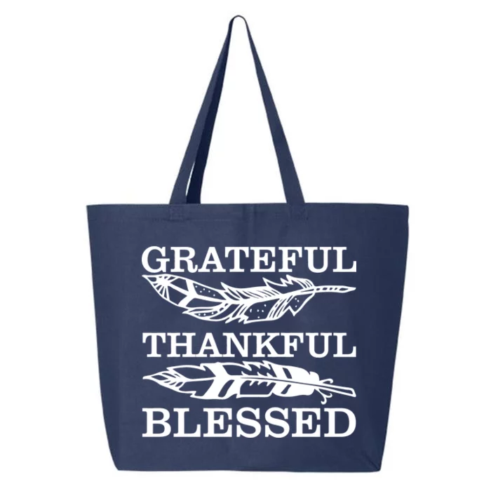 Grateful Thankful And Blessed 25L Jumbo Tote