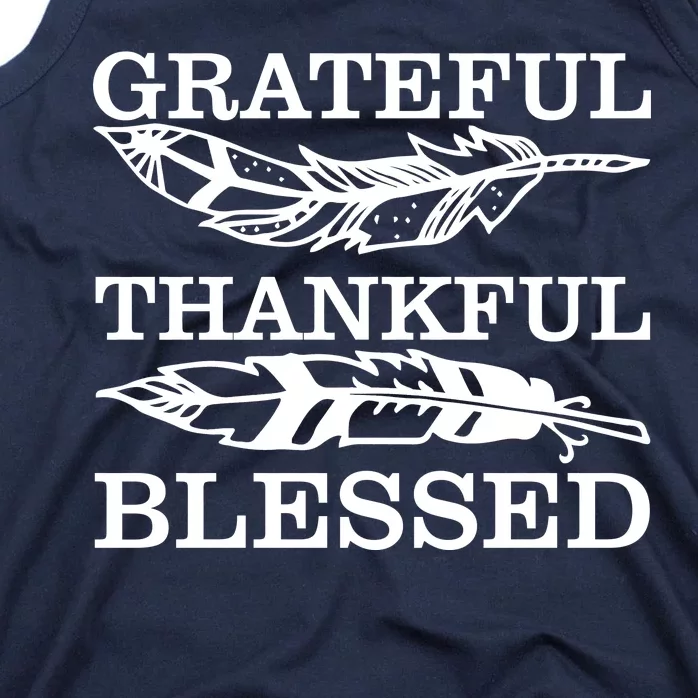 Grateful Thankful And Blessed Tank Top