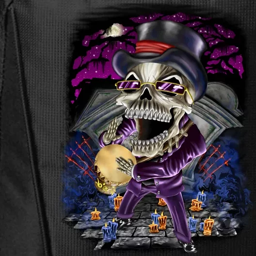 Graveyard Death Skull City Backpack